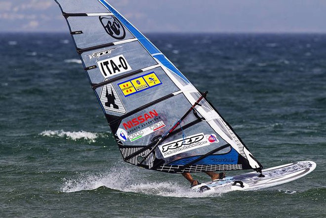 Rosati tunes up - PWA World Cup Catalunya Costa Brava 2011 Day 5 ©  John Carter / PWA http://www.pwaworldtour.com